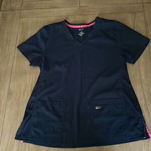 Women’s Large Navy Scrub Top Koi Lite